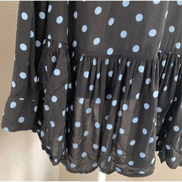 Zara Woman Oversized Drop Waist Polka Dot Tunic Size Medium - Picture 10 of 11